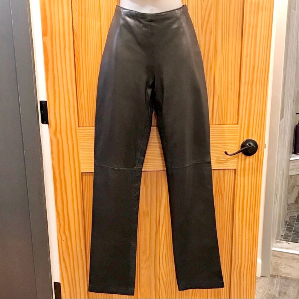 Vintage Bebe Black Leather Pants